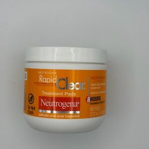 Neutrogena Acne Treatment Pads in White and Orange Jar